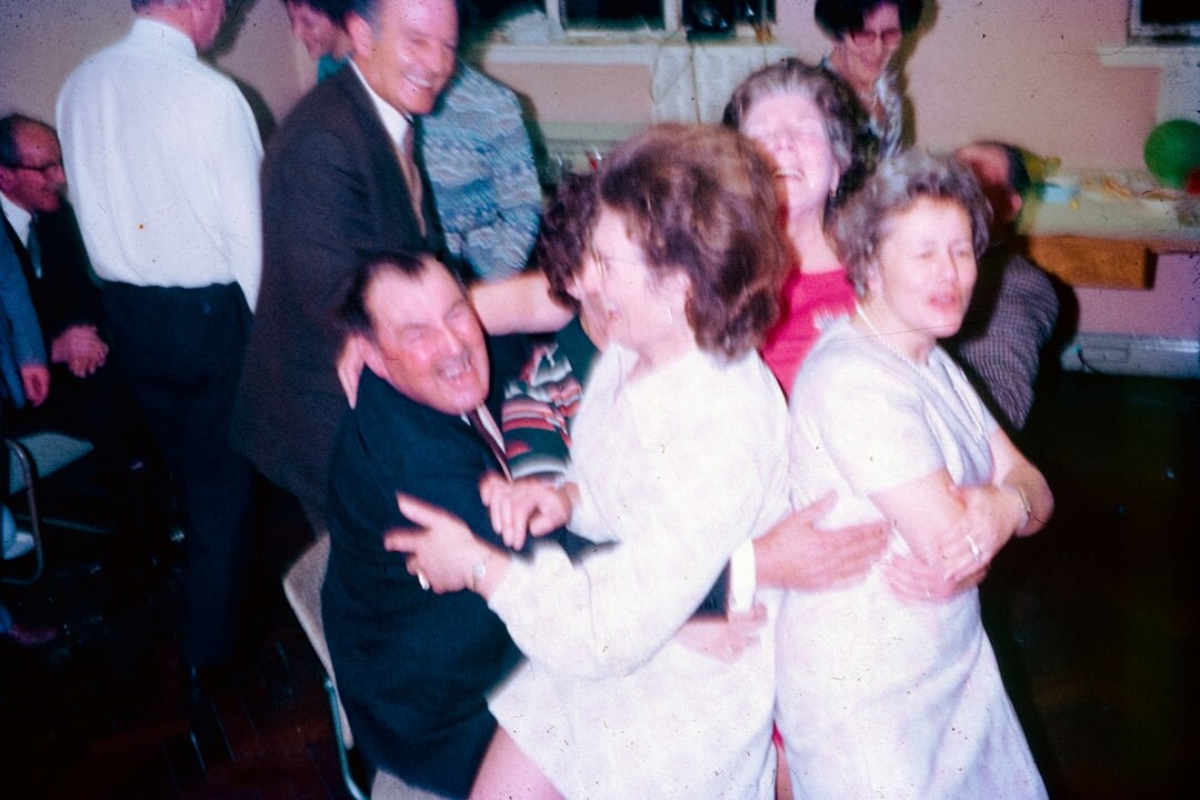 Senior couples dancing together at a social dance evening