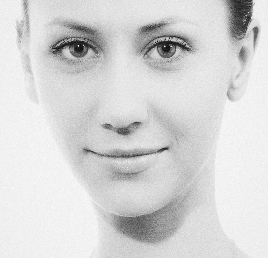 Professional portrait of a friendly middle-aged woman